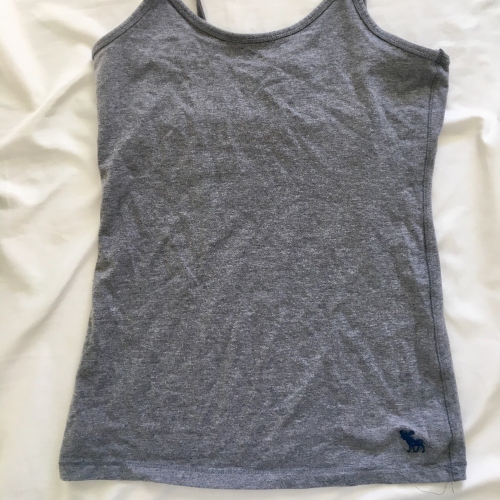 Abercrombie& fitch grey tank top xs